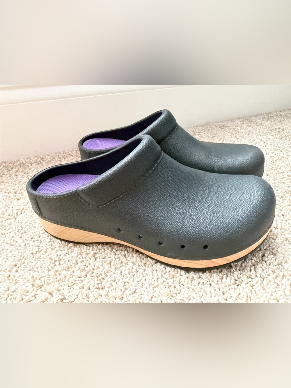 DANSKO Women’s Size 36 EU Kane Black Mule Clog Slip On EVA Comfort Shoes 5.5-6